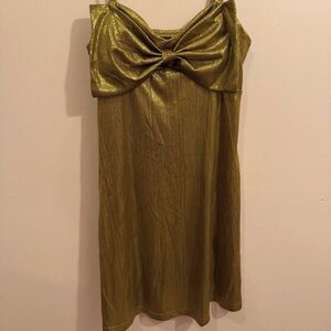 SHEIN Gold Mini Dress